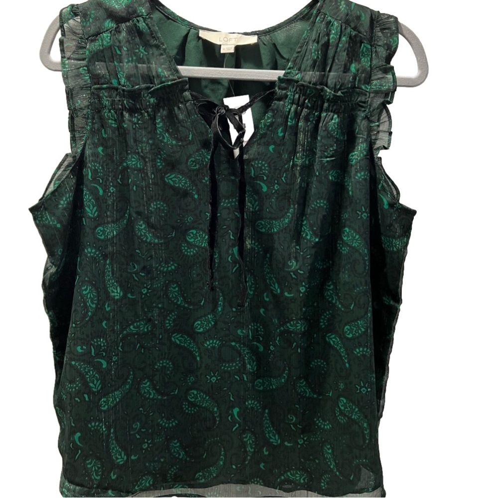 NWT LOFT|Sleeveless Blouse|Size Medium